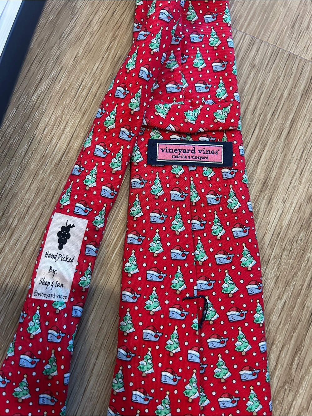 Kids Vineyard Vines Holiday Tree & Ornament Ties - Red and Navy - Picture 6 of 8